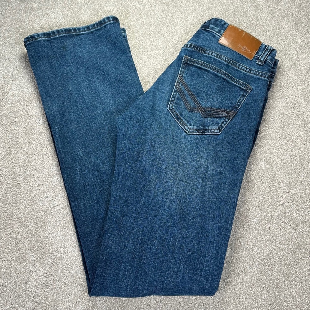 Tin‎ Haul Mens Blue Bootcut Denim Jeans Medium Wash 30XL